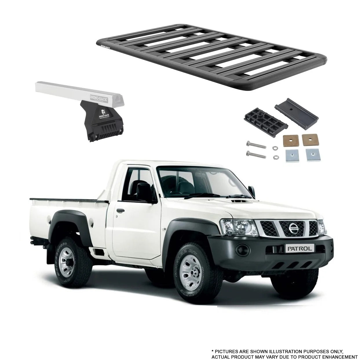 RHINO-RACK | PIONEER PLATFORM 6 | PATROL Y61 (UTE) 1998-2023 | RL 900MM X 1430MM