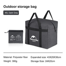 Naturehike Updated outdoor storage Bag (45litre) - Dark Grey