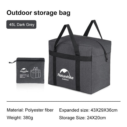 Naturehike Updated outdoor storage Bag (45litre) - Dark Grey