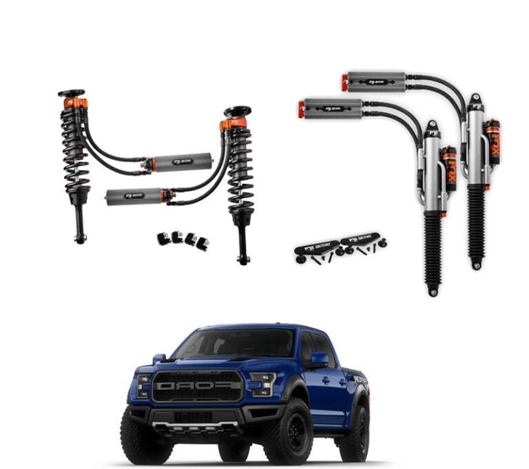 FOX | 0-2″ FRONT & 0-1″ REAR 3.0 FACTORY RESI ADJUSTABLE SHOCKS KIT | F150 RAPTOR 4WD 2017-2018